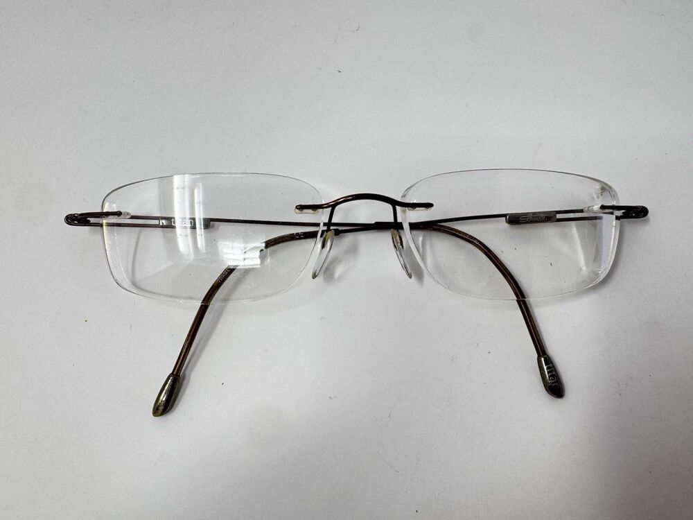 Silhouette Titan 7581 6087 Brown Rimless Eyeglass Frames 19-140 Austria